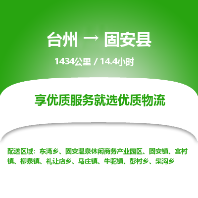 臺(tái)州到固安縣物流專(zhuān)線(xiàn)