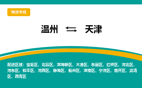溫州到天津津南區(qū)物流專線