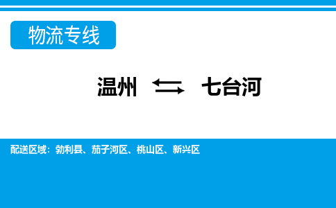 溫州到七臺河新興區(qū)物流專線
