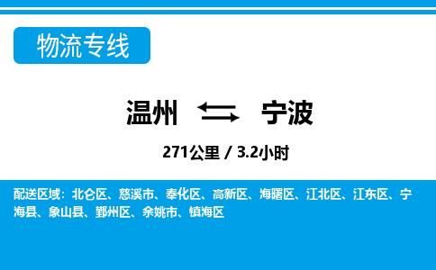 溫州到寧波海曙區(qū)物流專線