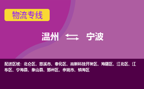 溫州到寧波北侖區(qū)物流專線
