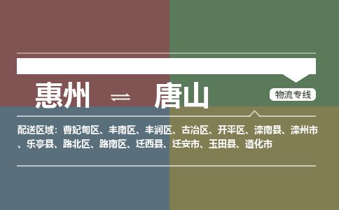 惠州到唐山古冶區(qū)物流公司